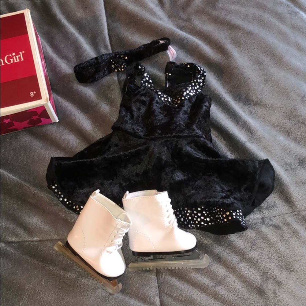 american girl doll ice skating set